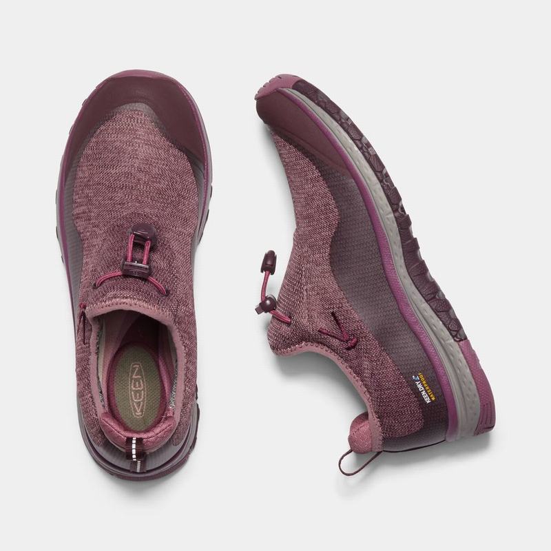 Keen Terra Moc Waterproof Womens Hiking Shoes Purple Stockists NZ (1905-OFLWK)